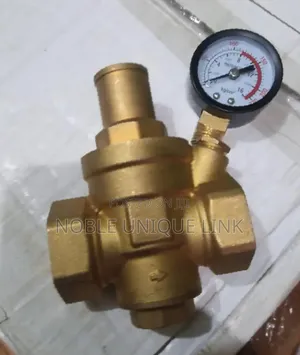 1" Brass Water Regulator With Gauge