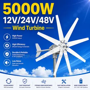 Reliable 5000w 48v Horizontal Wind Power for Homes, Farms, and Estates