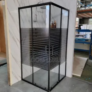 Black Framed 90×90cm Shower Cubicle Enclosure
