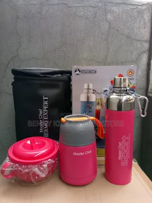 Master Chief Water Bottle Flask and Plate