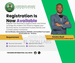 You Will Get C.A.C Certificate of Registration for Business/Company