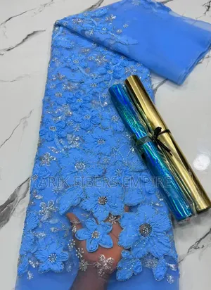 Stunning 3d Embroidered Beaded Fabric
