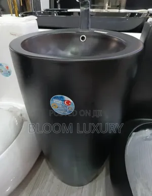 Turkish Matte Black Freestand Wash Hand Basin