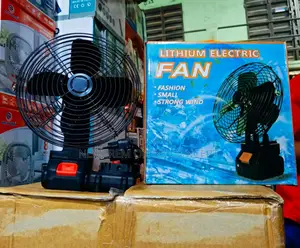 Lithium Electric/ Rechargeable Fan With Double Battery