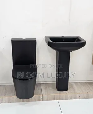 Matte Black Water Closet 