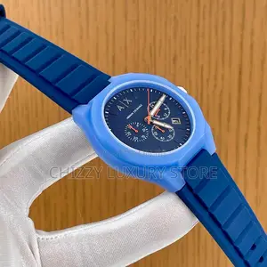 Armani Exchange Quality Luxury Men Rubber Strap Wristwatch