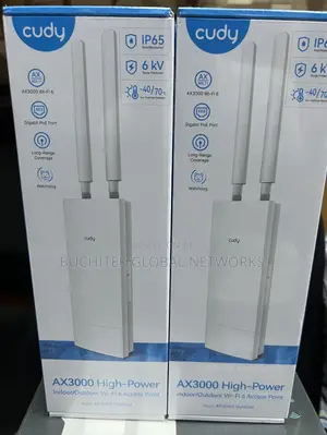 Cudy Ax3000 High-Power Indoor/Outdoor Wi-Fi 6 Access Point.