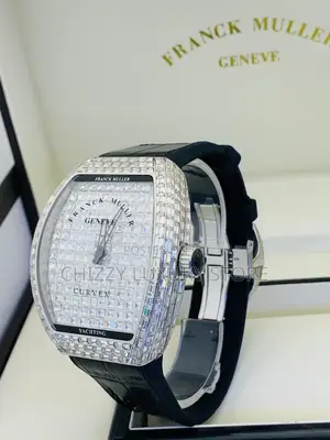Franck Muller Quality Luxury Men Iced Automatic Engine Wristwatch