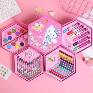 46 Piece Kids Colour Crayon Art Set