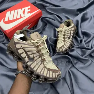 Authentic Nike Shox R4 Brown Sneakers