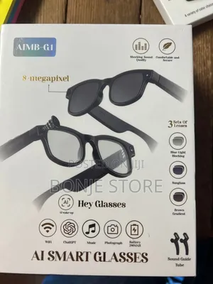 Aimb-G1 Bluetooth Voice Control Smart Glasses W/8mp, 1080p Camera