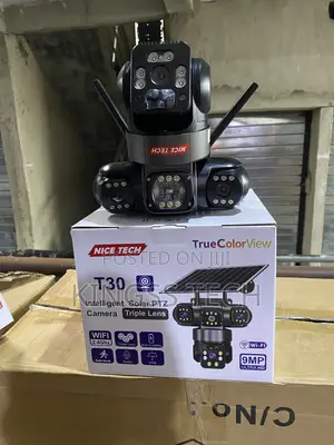 V380 T30 Triple Lens Solar Camera Wi-Fi