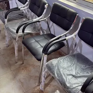 Metal Frames Quality Leather Visitor Chairs.