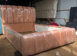 Modern Padded Bedframe of 4.5 by 6ft