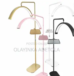 24inch 40w White Half Moon Lamp for Salon Eyelashes Floor Lamp Light