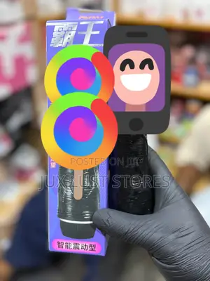9inches Black Vibrating Dildo (Battery)