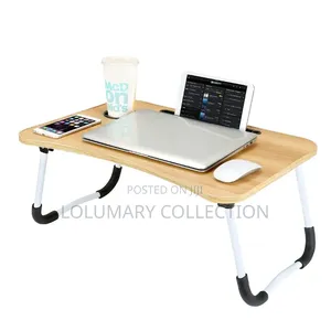 Foldable Bedside Laptop Table Portable Study Desk for Bed Sofa