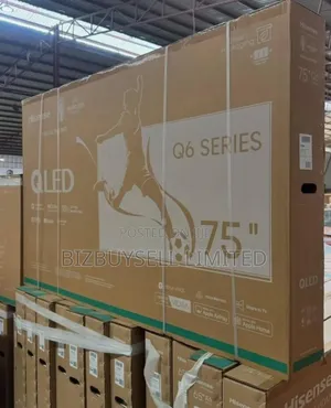 75" Inches Hisence Qled Smart Tv, Q6 Series.