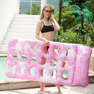 Inflatable Adult Float Mattress With Head Rest