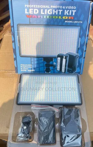 Led 416 Studio Light Kit With Tripod Stand | Rechargeable Video