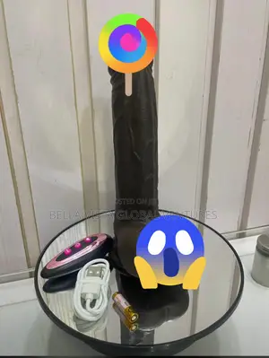 Premium Black Thrusting Dildo With Balls Wireless Remote Control