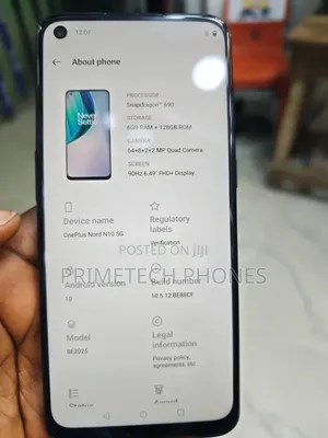 OnePlus Nord N10 5G 128 GB Black