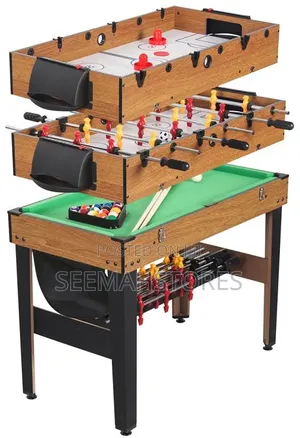 3 in 1 Multifunctional Table Game. .Snooker,Table Soccer, Air Hockey.