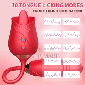 Rose Tongue Vibrator G-Spot Massager