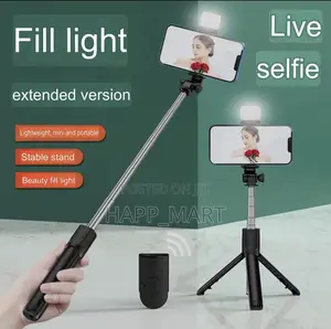 Selfie Stick With Light