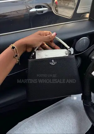 Miss Gail Bag Features Silver Hardware and a Top Handle.
