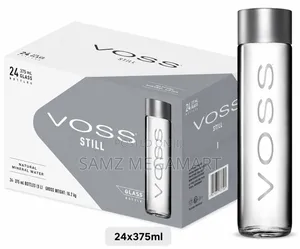 Voss Still Natural Mineral Water Glass Bottles 24x375ml