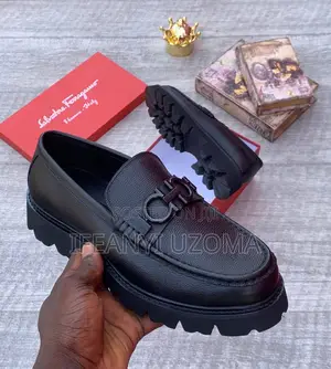 Ferragamo Big Sole Leather Men Shoe