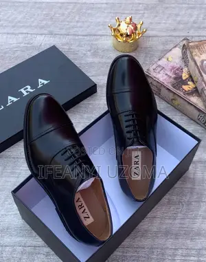 Zara Lace Brown and Black Corporate Shoe