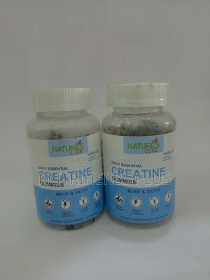 Natures Cure Creatine Gummies; Improve Muscle Recovery - 2 Bottles