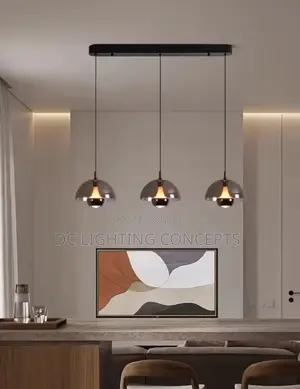 Nordic Postmodern Glass Shade Led Island Pendant Chandelier
