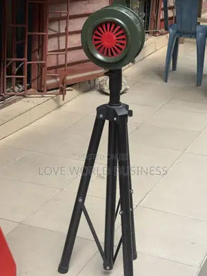Portable Motorized Warning Siren With Tripod Stand