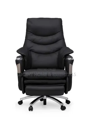 Luxury Black Leather Executive Office Chair Brand New