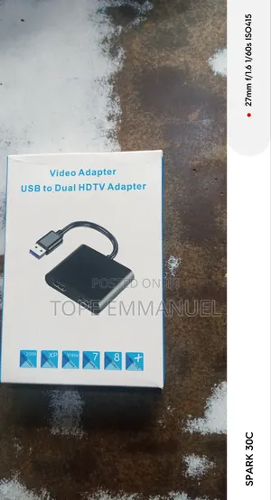 Video Adapter Usb to Dual Hdmi Adapter