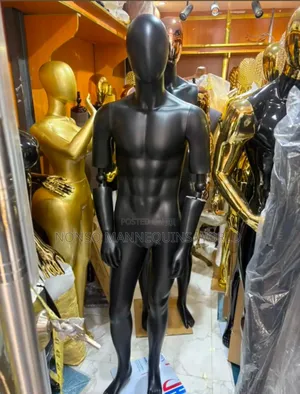 Robot Hand Male Matt Black Mannequin
