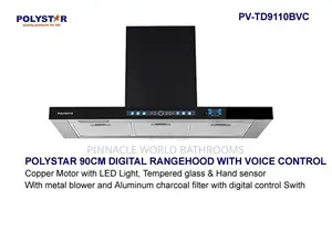90cm T Shape Polystar Kitchen Hood / Range Hood With Voice Command