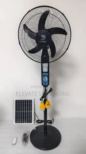 16" Rechargeable Solar Standing Fan