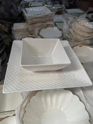 12 Pieces Ceramic Flat Plate