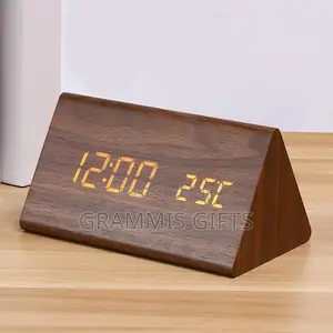 Wooden Digital Alarm Clock
