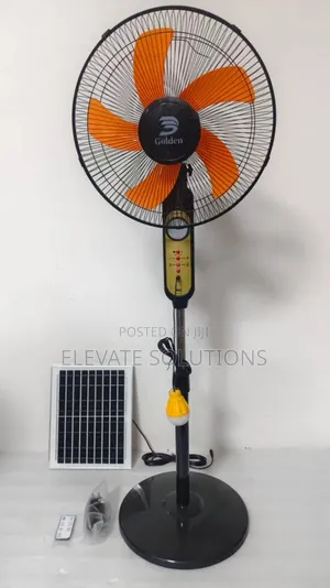 16" Solar Rechargeable Standing Fan