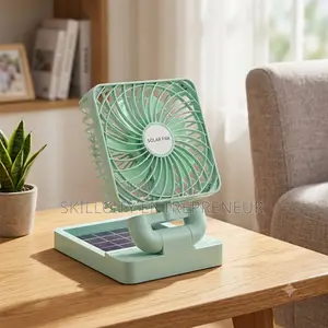 Double Head Solar Charging Fan