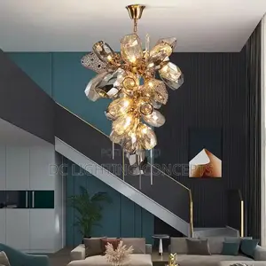 Modern European Large Luxury Murano Glass Crystal Chandelier.