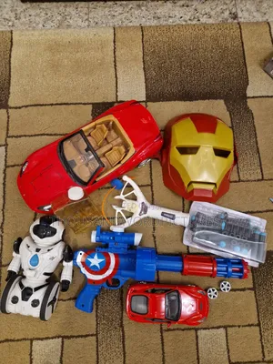 Premium Superhero Red Ferrari Racing Car Toy Bundle