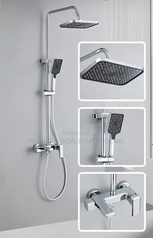 England Stainless /Chrome Standing Shower Set (Hot and Cold)
