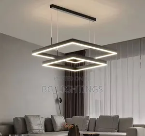 Modern Led Square Chandelier Bedroom Table Dining Living Room Light