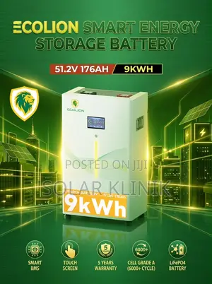 9kw/48v Ecolion Lithium Ion Battery